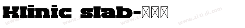 Klinic slab字体转换